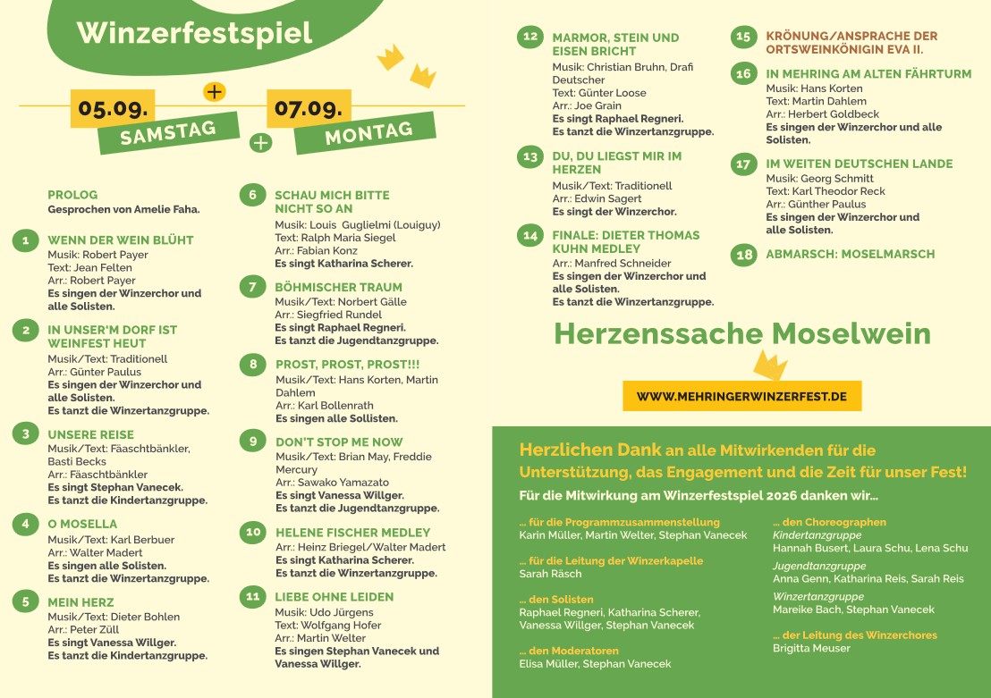 Winzerfestspiel 2026